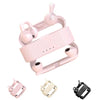 HDKKE Two Pairs Open Ear Wireless Headphones Open Ear Wireless Headphones 48 Hours Battery Life Open Earbuds with Ear Premium Stereo Earbuds Clip Workout Headphones（Pink）